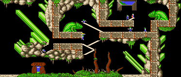 Overview: Oh no! More Lemmings, Amiga, Havoc, 17 - Where Lemmings Dare
